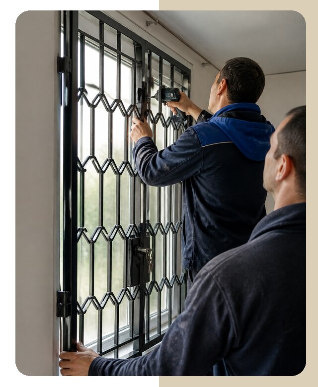 Установка распашных решеток в Лянторе цена от 6654 р. | ДвериЛегко-Лнт