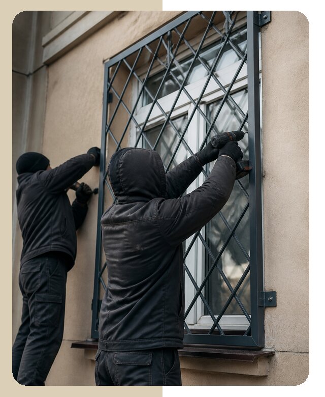 Установка антивандальных решеток на окна в Лянторе